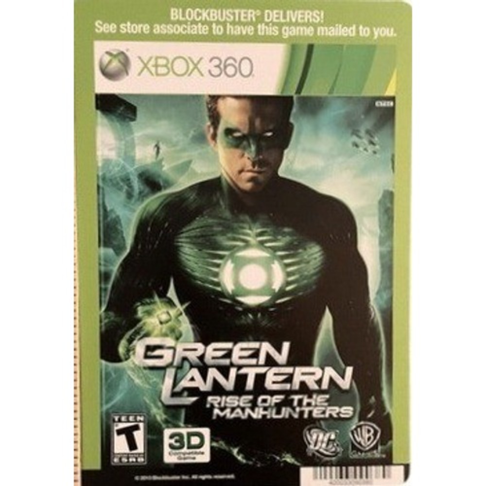 Green Lantern Rise of the Manhunters Xbox 360 Video Game DC Comics WB Games 3D